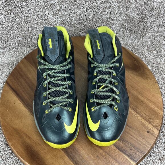 Nike LeBron X 10 Mens Size 10.5 Dunkman 2012 Seaweed Atomic Green nby 541100-300 - Picture 3 of 10